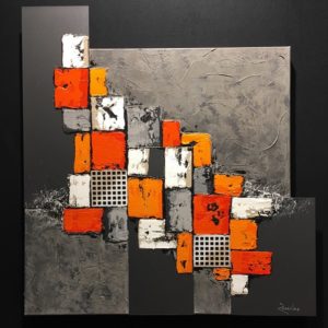 Toile ORANGER- 80x80cm