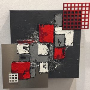 Cascade Rouge 30x30cm
