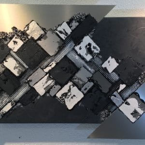 Triangles argentés 60x40cm